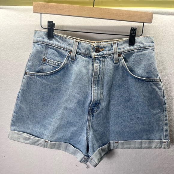Levi’s VTG 954 Regular Fit Denim Jean Shorts Womens 11 Jr Orange Tab 12/95 2131 - Picture 1 of 9